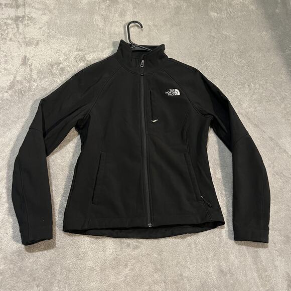 North Face Jacket Womens Small Black Softshell Full Zip Outdoor Activewear S/P - Picture 1 of 9